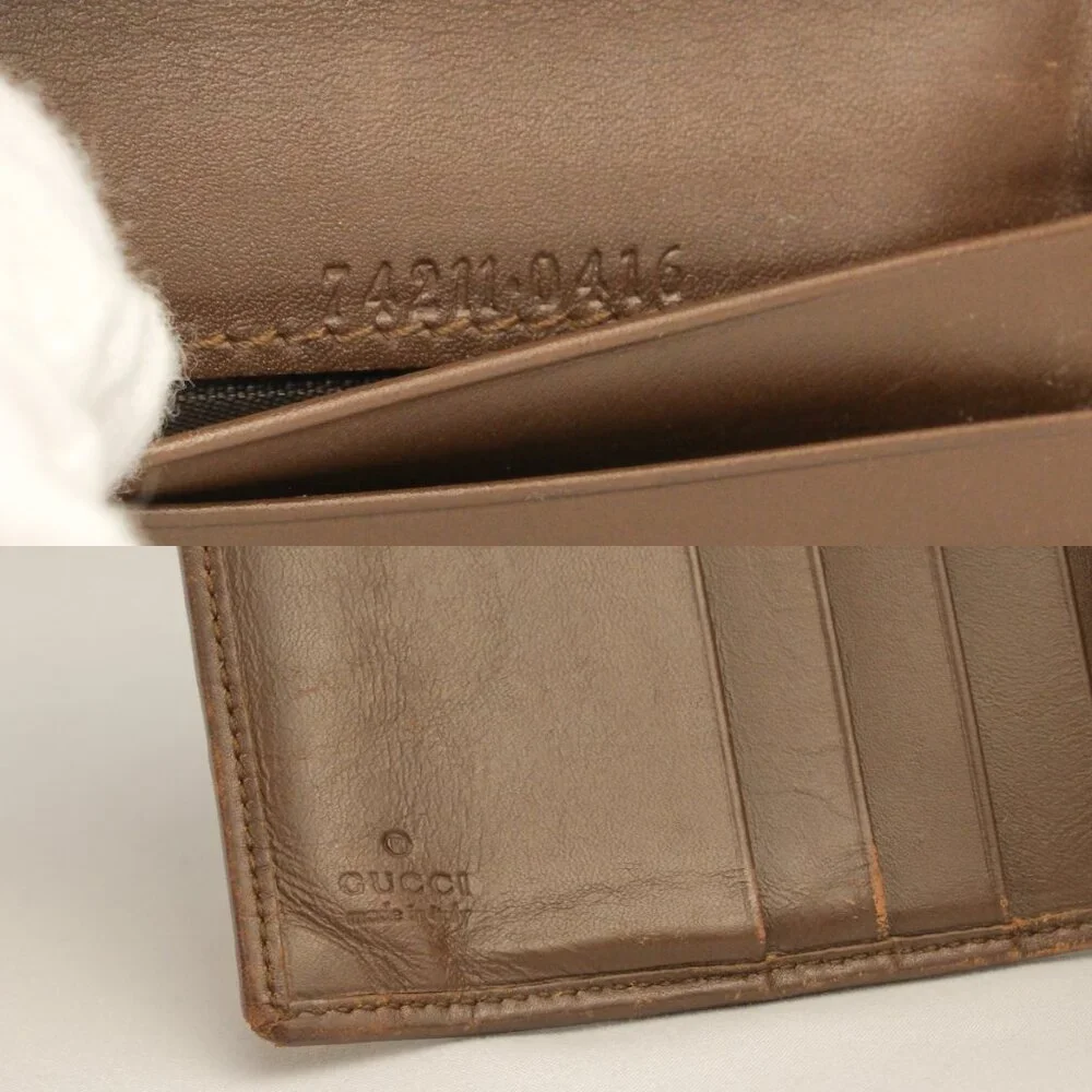 Gucci GG Canvas Monogram Bifold Wallet, Brown/Tan
